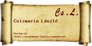 Csizmazia László névjegykártya