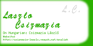 laszlo csizmazia business card